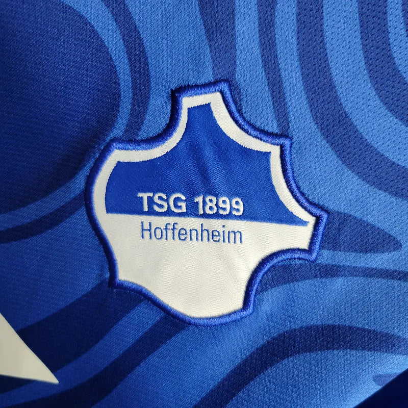 Camisa Hoffenheim I 23/24 - Torcedor Joma Masculina - Azul com detalhes em branco