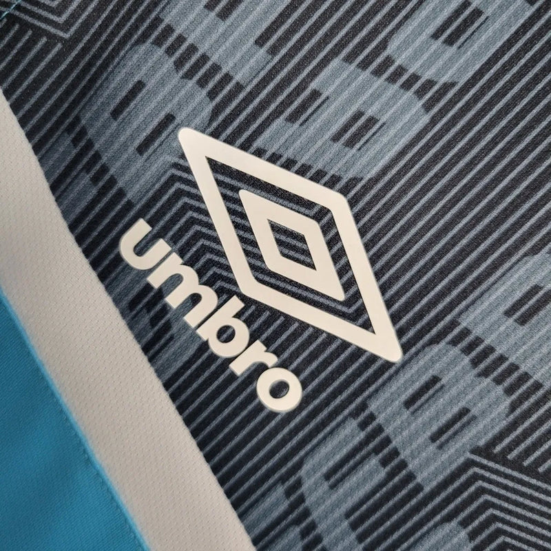 Camisa Regata Grêmio Treino 23/24 - Torcedor Umbro Masculina - Azul com detalhes em cinza e branco