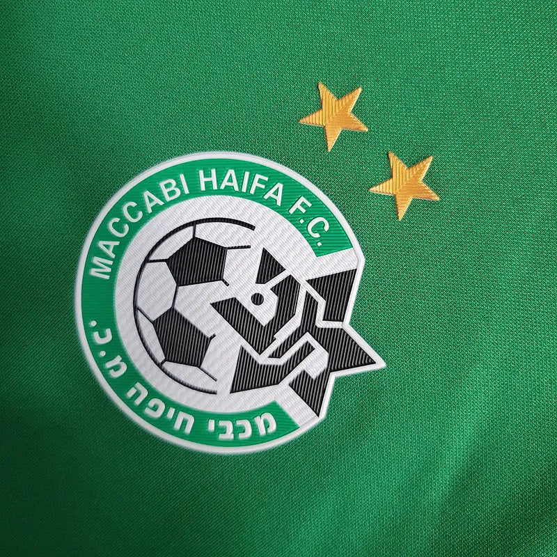 Camisa Maccabi Haifa Edição Especial 23/24 - Torcedor Nike Masculina - Verde com detalhes em branco e dourado