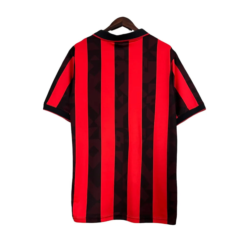 Camisa Milan Retrô 1988/89 Vermelha e Preta - Lotto