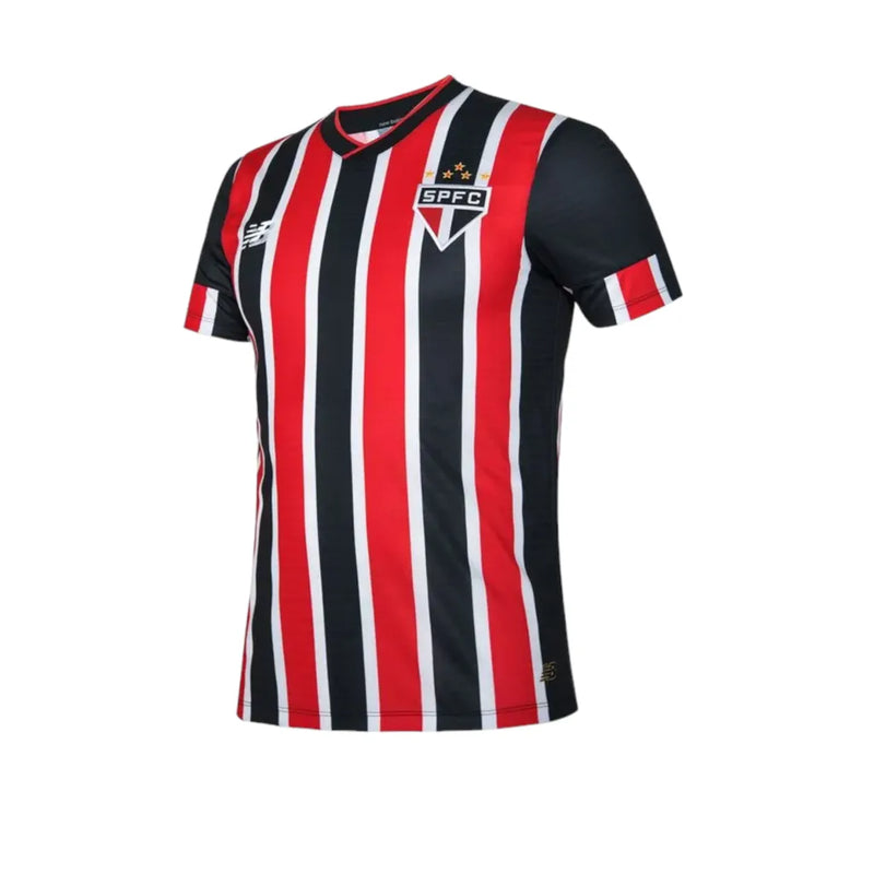 Camisa São Paulo II 24/25 - Torcedor New Balance Masculina - Vermelha e preta