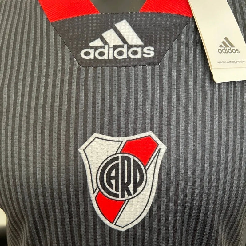 Camisa River Plate Coleção Especial 23/24 - Jogador Adidas Masculina - Preta com detalhes em branco e vermelho