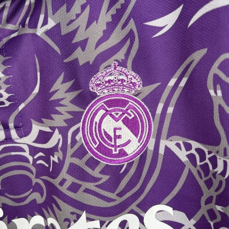 Camisa Real Madrid Edição Especial 23/24 - Torcedor Adidas Masculina - Roxa com detalhes em branco