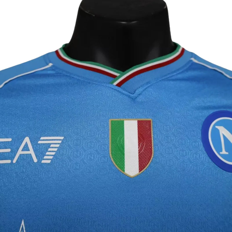 Camisa Napoli I 23/24 - Jogador EA7 Masculina - Azul