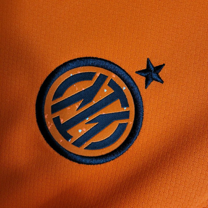 Camisa Inter de Milão III 23/24 - Torcedor Nike Masculina - Laranja com detalhes em preto e cinza