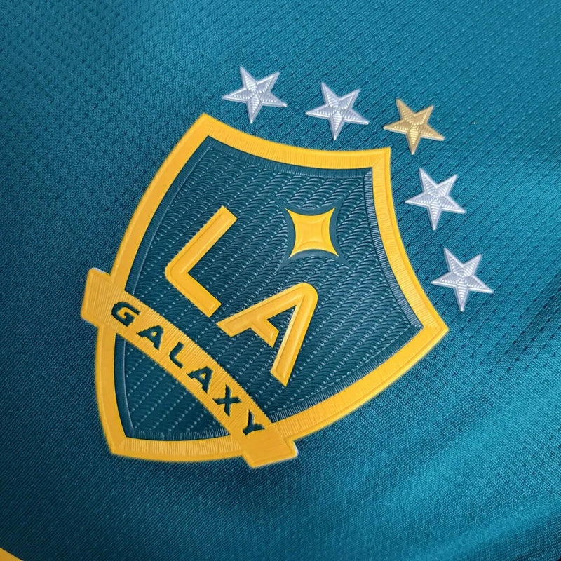 Camisa LA Galaxy II 23/24 -Jogador Adidas Masculina - Verde com detalhes amarelo e vermelho