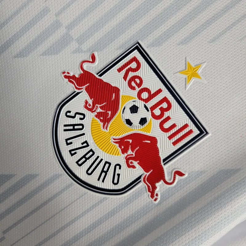 Camisa Red Bull Salzburg Edição Especial 23/24 - Torcedor Nike Masculina - Branca com detalhes em vermelho