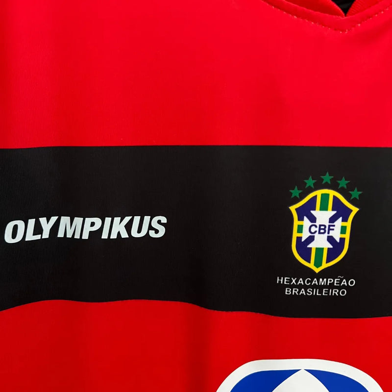 Camisa Flamengo Retrô 2010 Vermelha e Preta