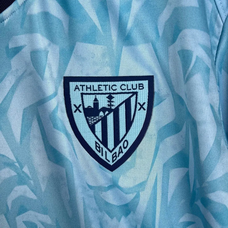 Camisa Athletic Bilbao II 23/24 - Torcedor Castore Masculina - Azul com detalhes em branco e preto