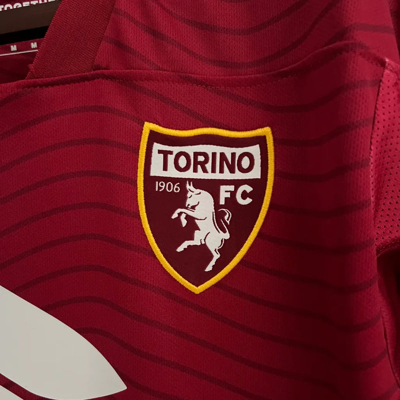 Camisa Torino Home 23/24 - Torcedor Joma Masculina - Vinho