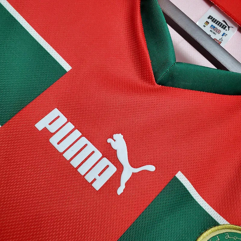 Camisa Marrocos Retrô 1998 Vermelha e Verde - Puma