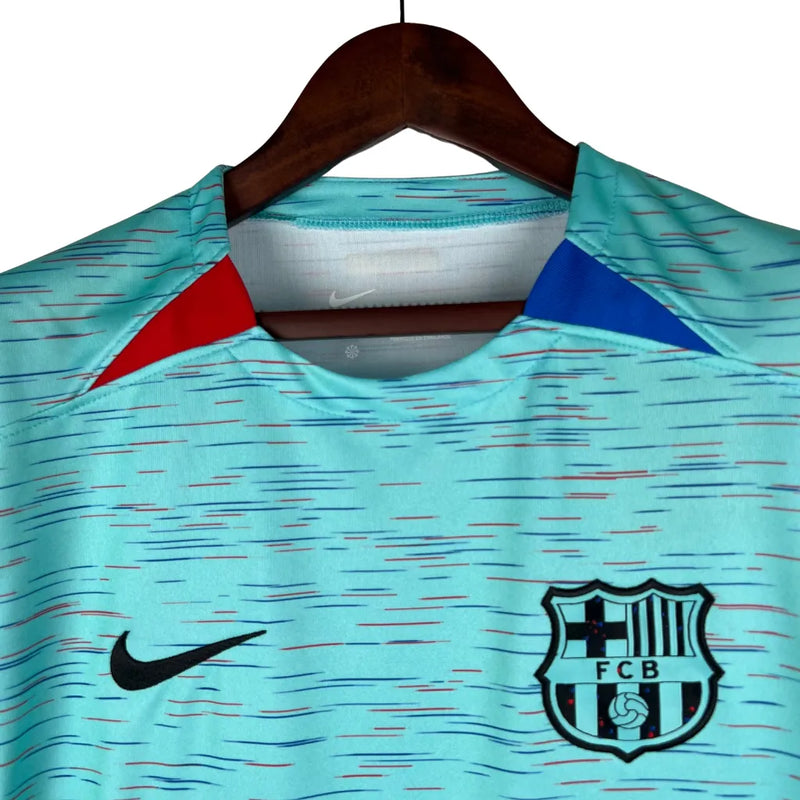 Camisa Barcelona III 23/24 Torcedor Nike Masculina - Azul Claro