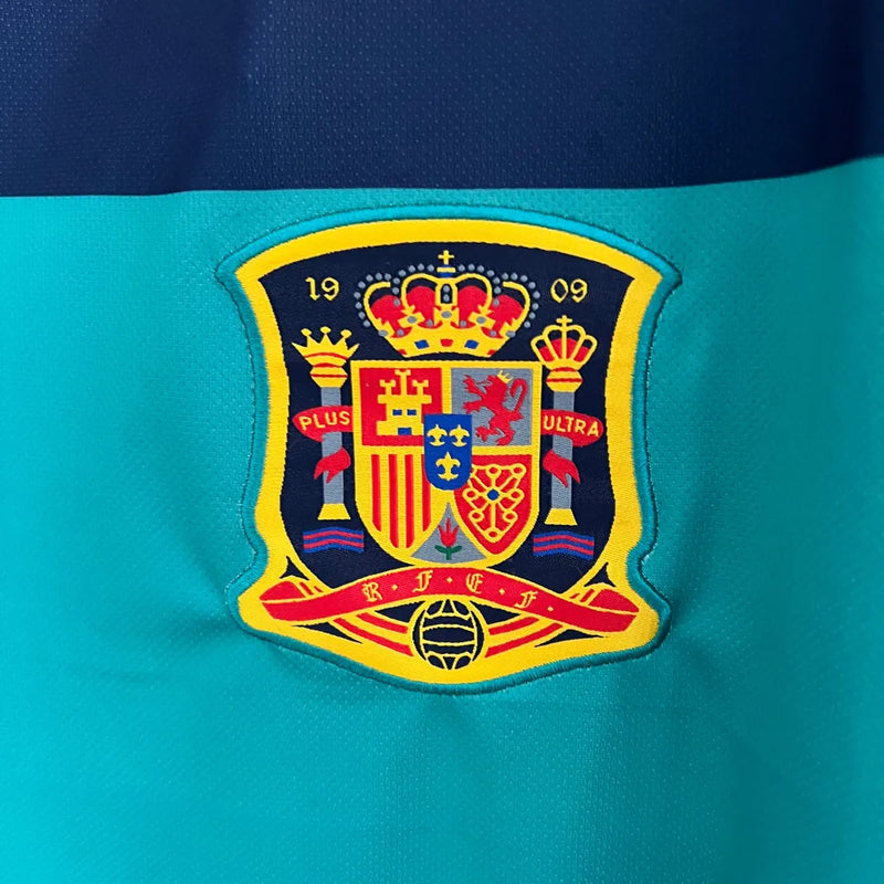 Camisa Retrô Seleção da Espanha Goleiro 2010 - Adidas Masculina - Azul