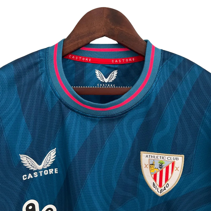 Camisa Athletic Bilbao 125th Anniversary 23/24 - Torcedor Castore Masculina - Azul