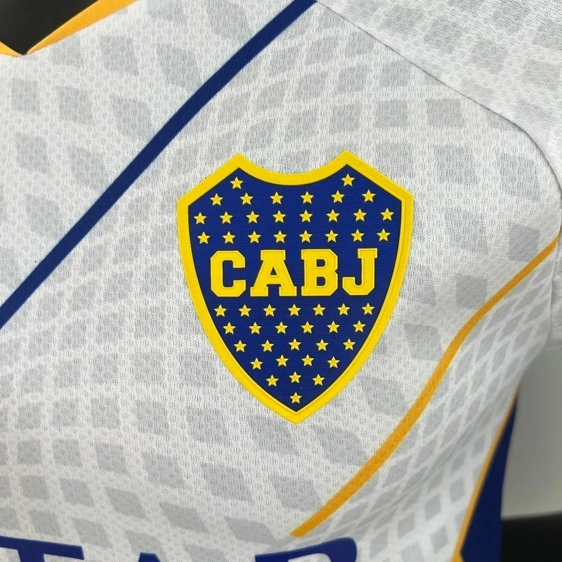 Camisa Boca Juniors Edição Especial 23/24 - Jogador Adidas Masculina - Branca com detalhes em azul e amarelo