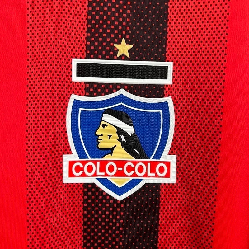 Camisa Colo Colo do Chile II 23/24 - Torcedor Adidas Masculina - Vermelha com detalhes em preto