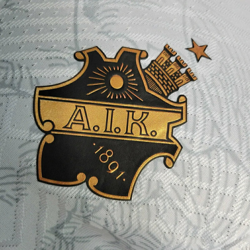 Camisa Alk Sonina Edição Especial 132 anos - Jogador Nike Masculina - Branco com detalhes em cinza e dourado