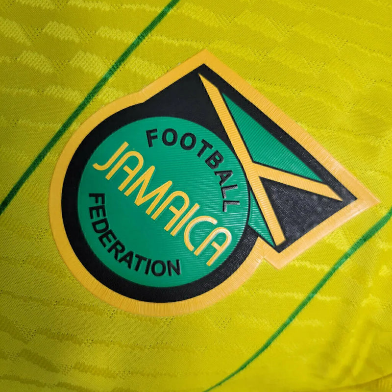 Camisa Jamaica I 23/24 - Jogador Adidas Masculina - Amarela com detalhes verde e preto