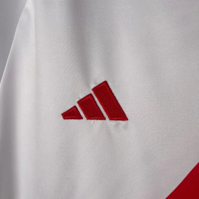 Camisa River Plate Home 23/24 Torcedor Adidas Masculina - Branco