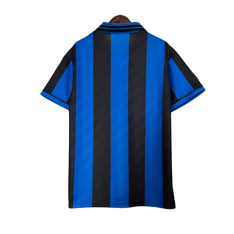 Camisa Retrô Inter de Milão I 1995/1996 - Masculina Umbro - Azul e preta