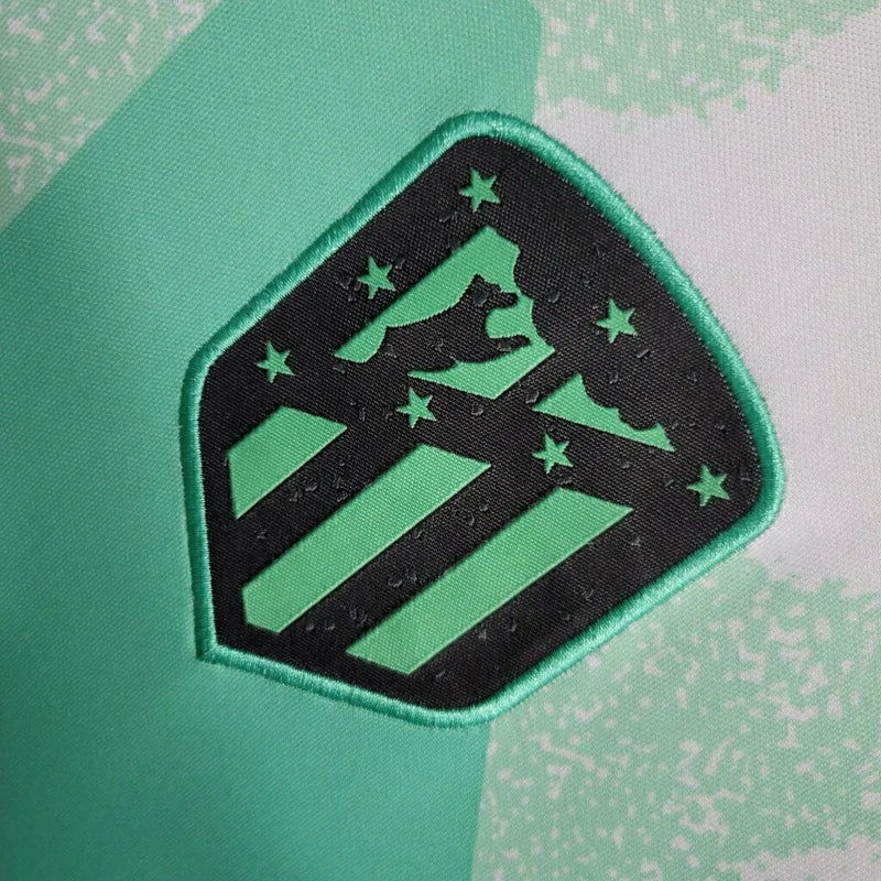 Camisa Atlético de Madrid Treino 23/24 - Torcedor Nike Masculina - Verde com detalhes em Preto