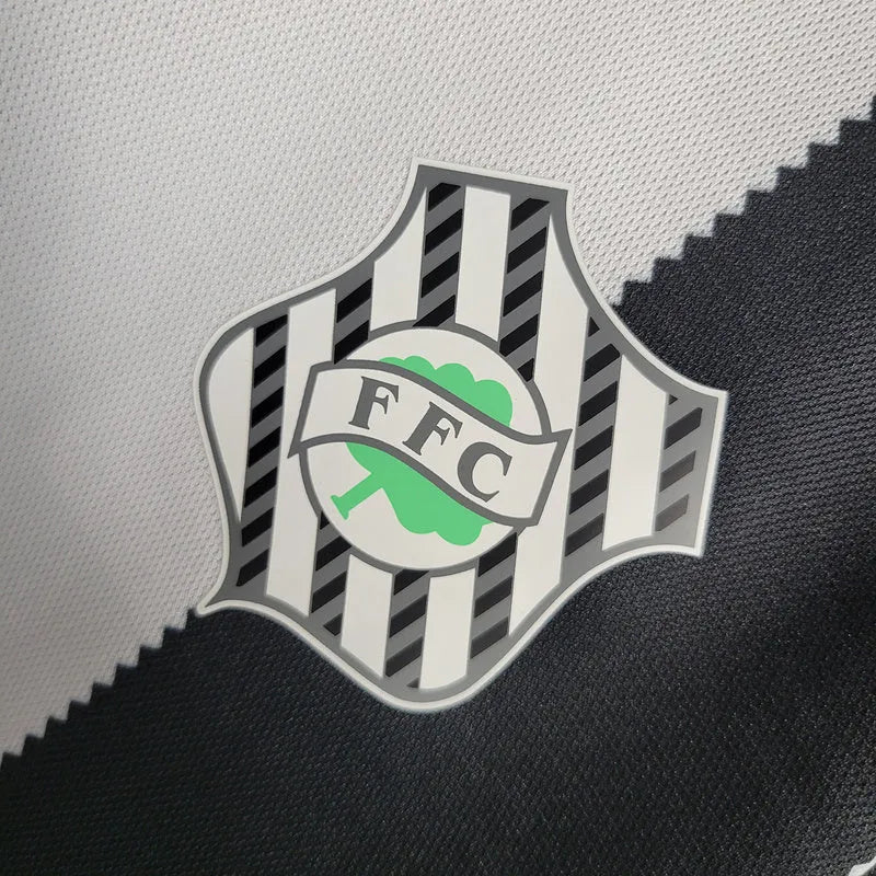 Camisa Figueirense I 23/24 - Torcedor Volt Masculina - Preta com detalhes em branco