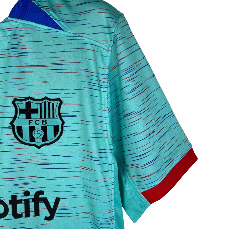 Camisa Barcelona III 23/24 Torcedor Nike Masculina - Azul Claro