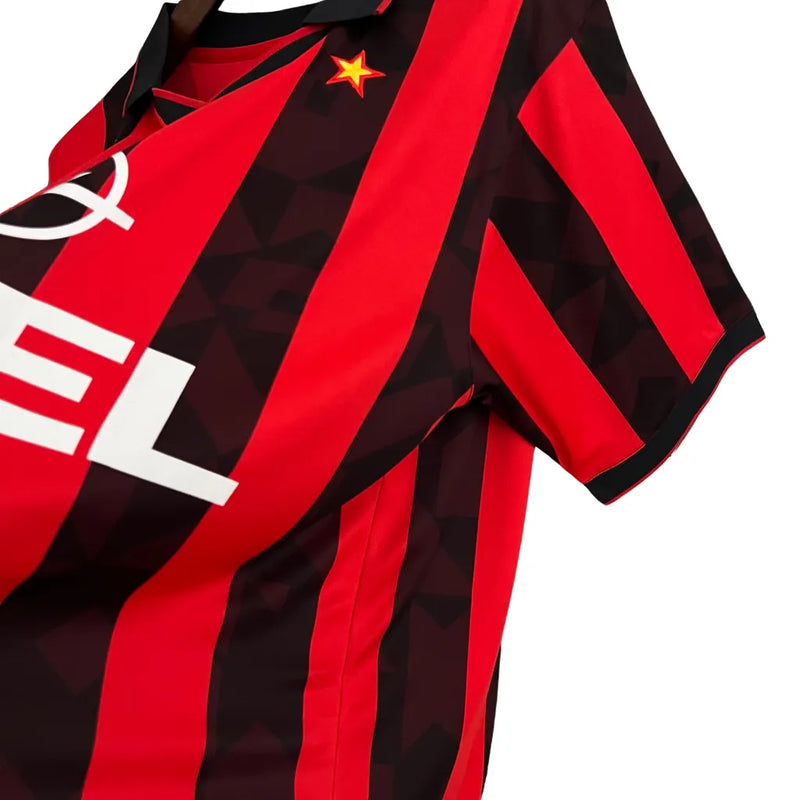 Camisa Milan Retrô 1988/89 Vermelha e Preta - Lotto