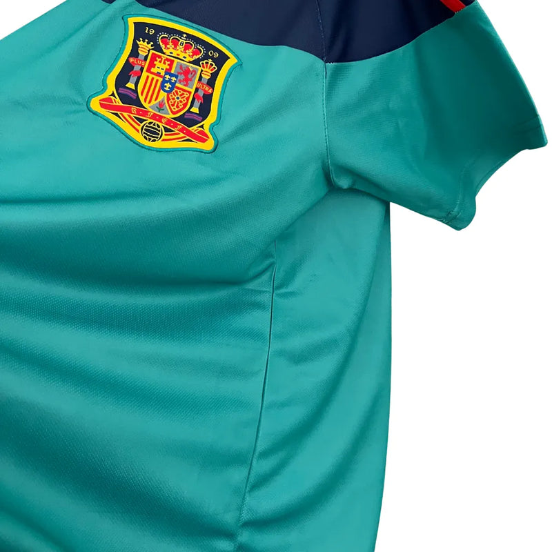 Camisa Retrô Seleção da Espanha Goleiro 2010 - Adidas Masculina - Azul