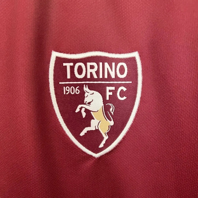 Camisa Torino Edição Especial 23/24 - Torcedor Joma Masculina - Vinho com detalhes em branco