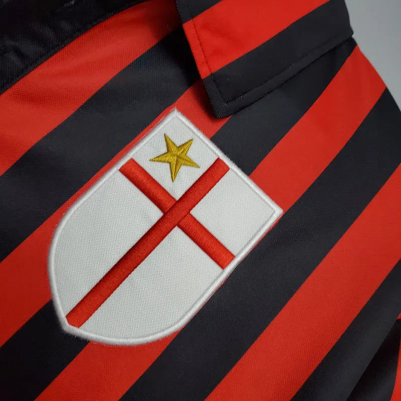 Camisa Retrô AC Milan I 1999/2000 - Masculina Adidas - Vermelha e preta