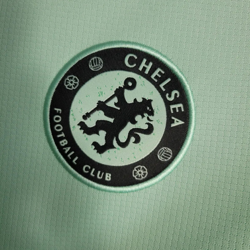 Camisa Chelsea III 23/24 - Torcedor Nike Masculina - Verde com detalhes em preto