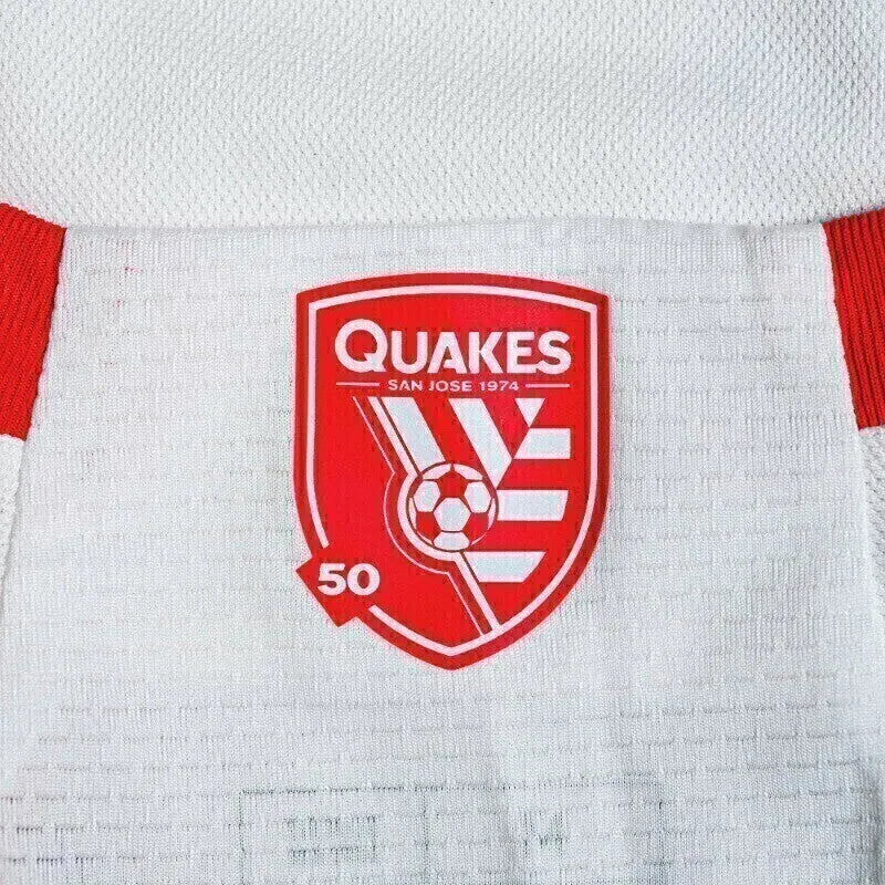 Camisa San Jose Earthquakes II 24/25 - Torcedor Adidas Masculina - Branca com detalhes em vermelho e preto