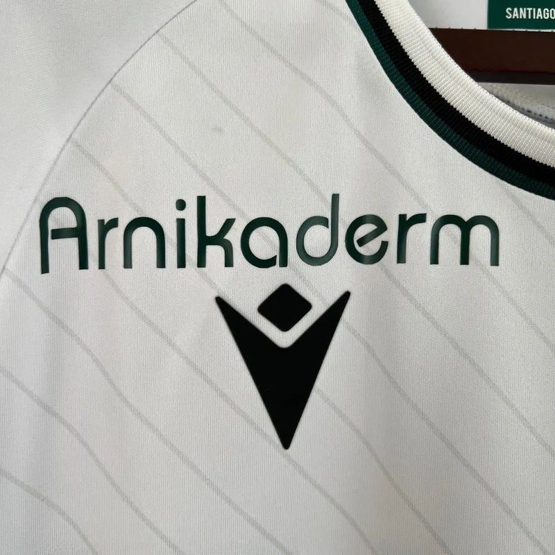 Camisa Santiago Wanderers II 23/24 - Torcedor Macron Masculina - Branca com detalhes em verde e preto