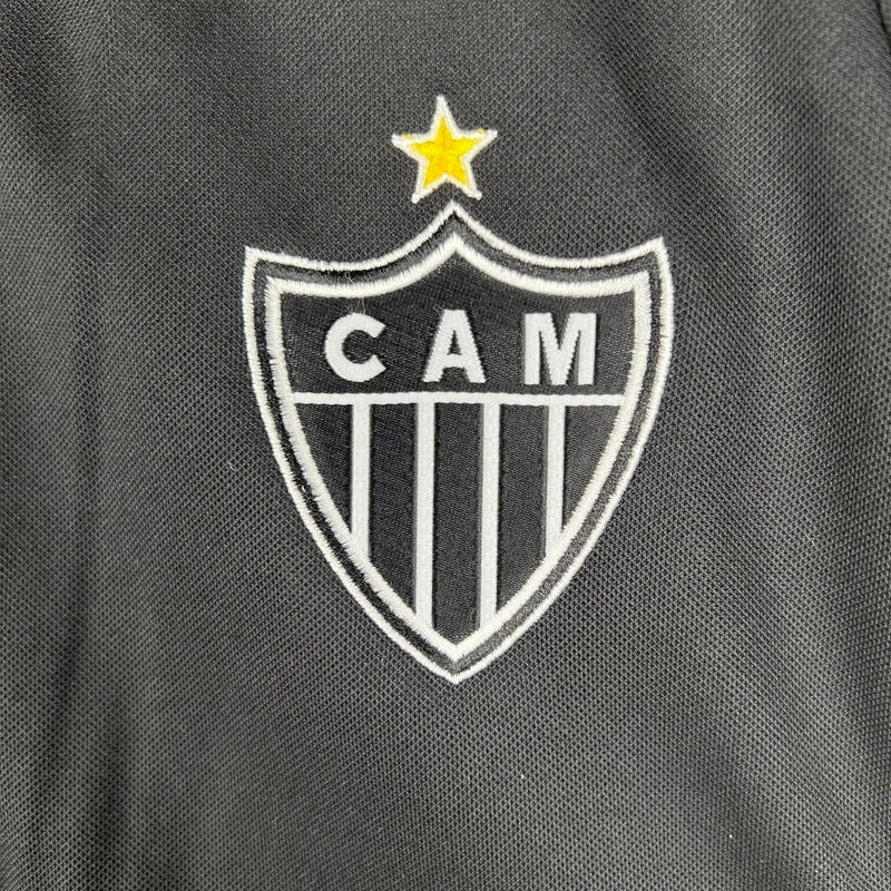 Camisa Atlético Mineiro III 23/24 - Torcedor Adidas Feminina - Preta com detalhes em amarelo