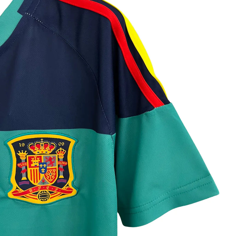 Camisa Retrô Seleção da Espanha Goleiro 2010 - Adidas Masculina - Azul