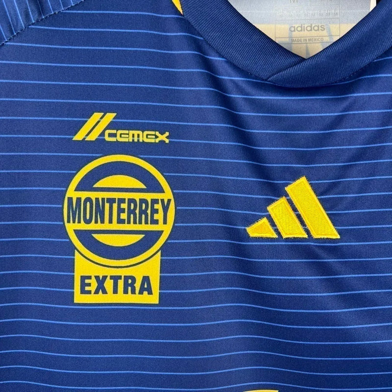 Camisa Tigres do México II 23/24 - Torcedor Adidas Masculina - Azul com detalhes em amarelo