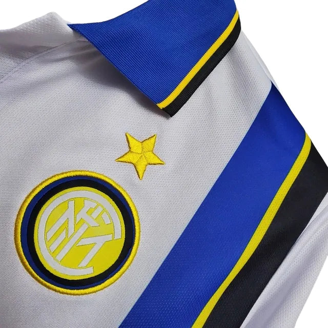 Camisa Retrô Inter de Milão II 1997/1998 - Masculina Umbro - Branca e azul