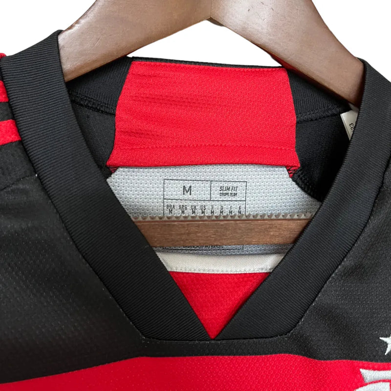 Camisa Flamengo I 24/25 - Torcedor Adidas Feminina - Vermelha e preta