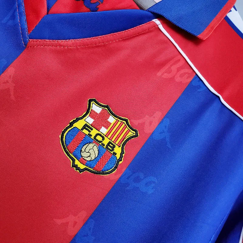 Camisa Barcelona Retrô 1992/1995 Azul e Vermelha - Kappa