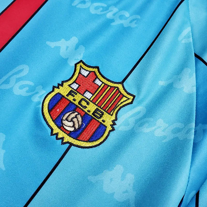 Camisa Barcelona Retrô 1996/1997 Azul Clara - Kappa