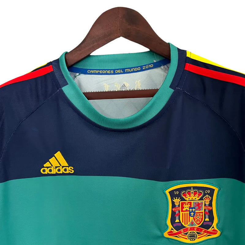 Camisa Retrô Seleção da Espanha Goleiro 2010 - Adidas Masculina - Azul