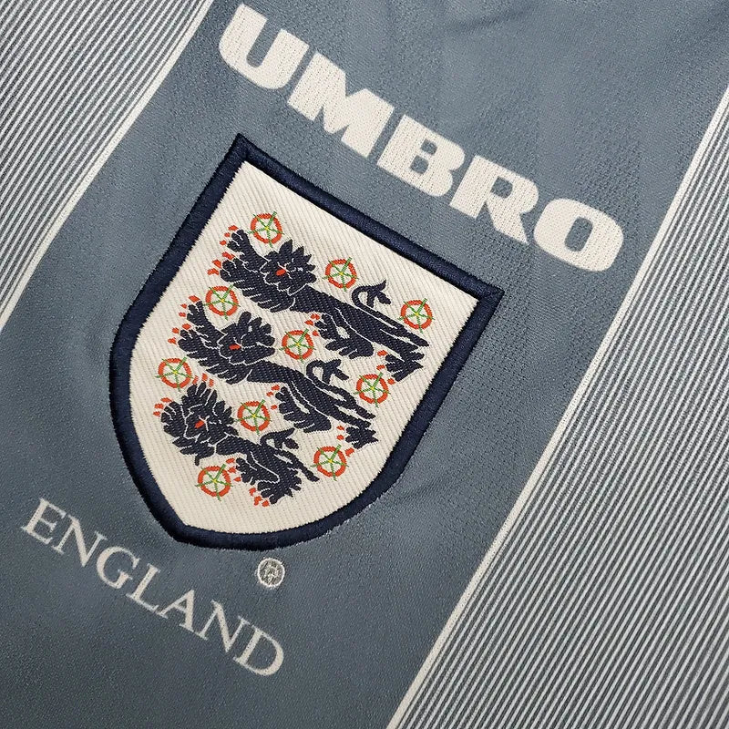 Camisa Retrô Seleção da Inglaterra 1996 - Umbro Masculina - Cinza