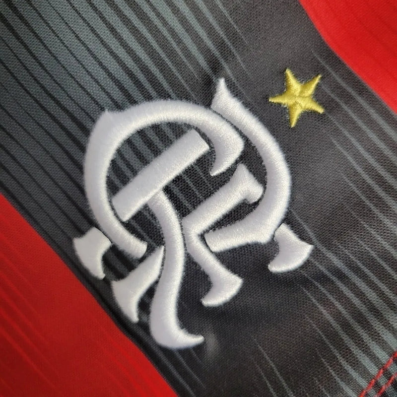 Camisa Regata Flamengo I 23/24 Torcedor Masculina - Vermelha e preta