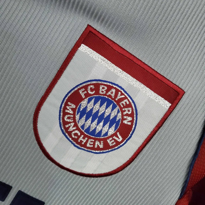 Camisa Retrô Bayern de Munique 1998/1999 - Masculina Adidas - Vermelha e cinza