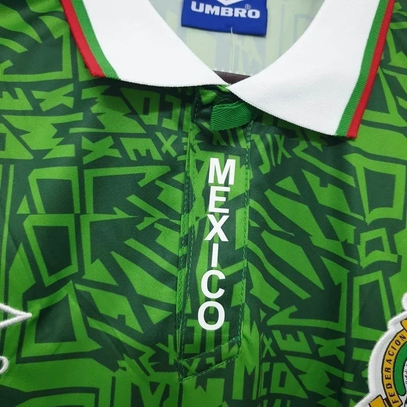 Camisa Seleção do México Retrô 1994 Verde - Umbro