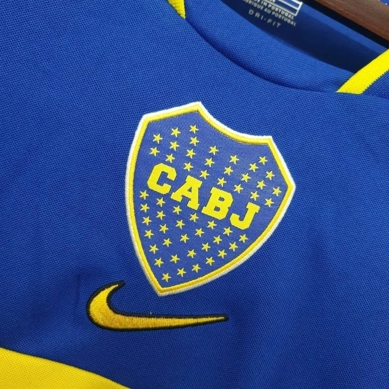 Camisa Retrô Boca Juniors 2001 - Nike Masculina - Azul com detalhes em amarelo