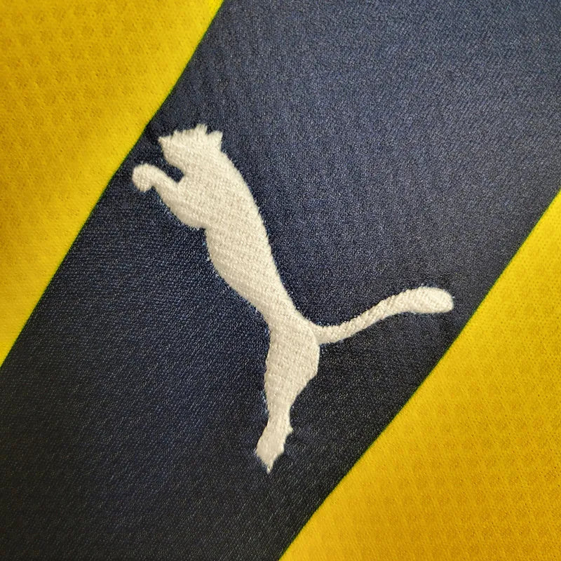 Camisa Fenerbahce II 23/24 - Torcedor Puma Masculina - Amarela com detalhes em azul e branco