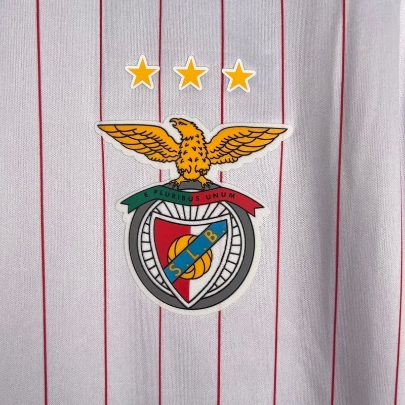 Camisa Benfica Edição Especial 23/24 - Torcedor Adidas Masculina - Branca com detalhes em vermelho