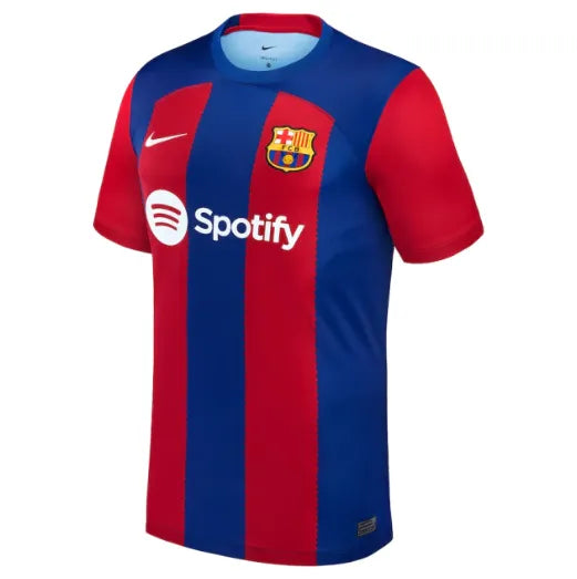 Camisa Barcelona I 23/24 - Torcedor Nike Masculina - Azul e Grená